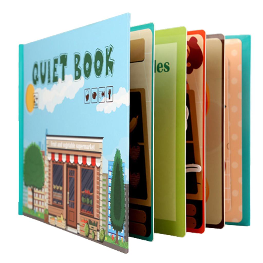 Quiet Busy Book For Kids Montessori Toys To Learning Early Skills For Preschool
