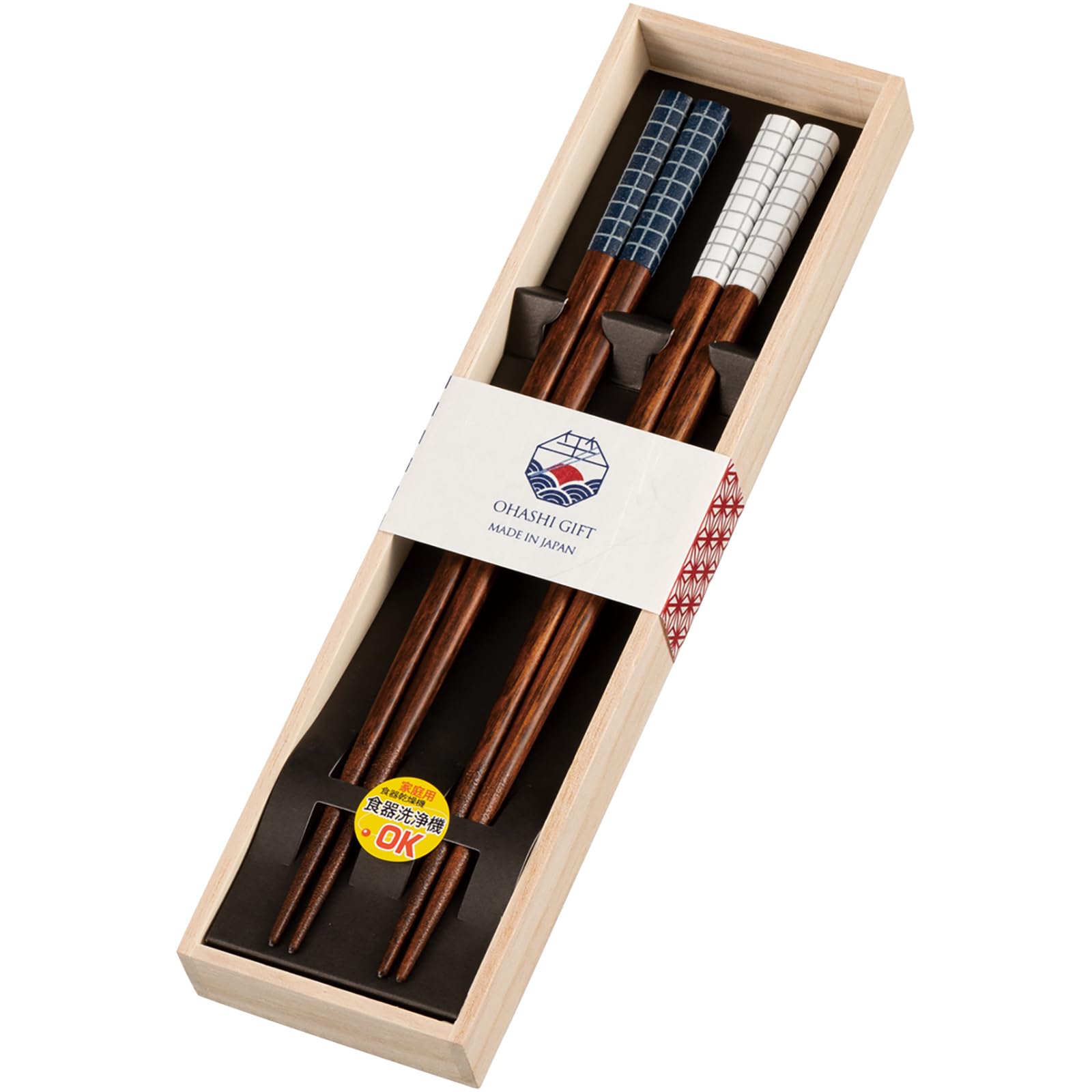 

Sunlife Dishwasher 2 Classic Respect for the Aged Day Wooden Box Made in Chopsticks, Couple s Set, Safe, Pairs, 22.5cm, Design, Father s Day, Mother s синий
