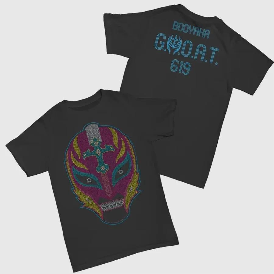 2025 New Man of Mystery Rey Mysterio Wrestling T-shirt Short Sleeve Cotton Base Top Men Women Loose Comfortable Round Neck Tops
