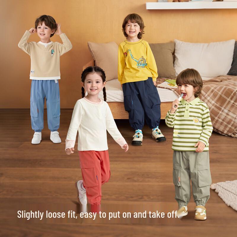 Balabala Children's Waterproof Softshell Cargo Joggers