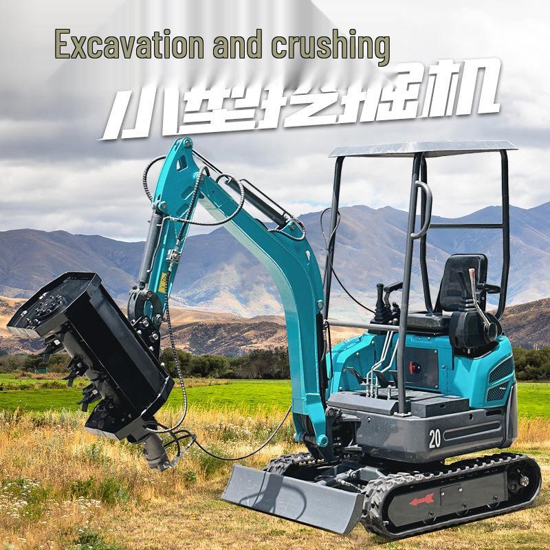 Kubota-Engine Mini Crawler Excavator: Compact Orchard and Household Trenching Machine