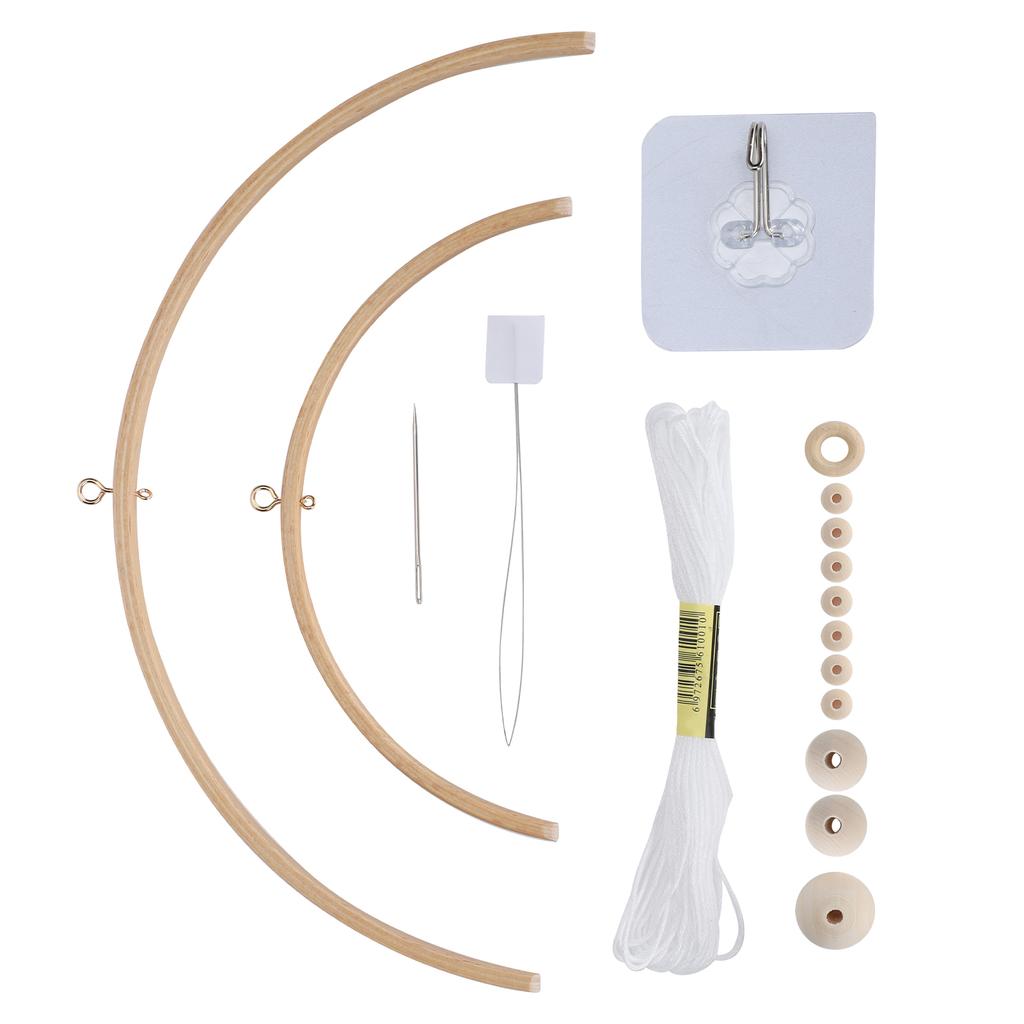 Wind Chime Kit DIY Handcraft Chimes Bells Wood Baby Crib Mobile Wind Chime Pendant