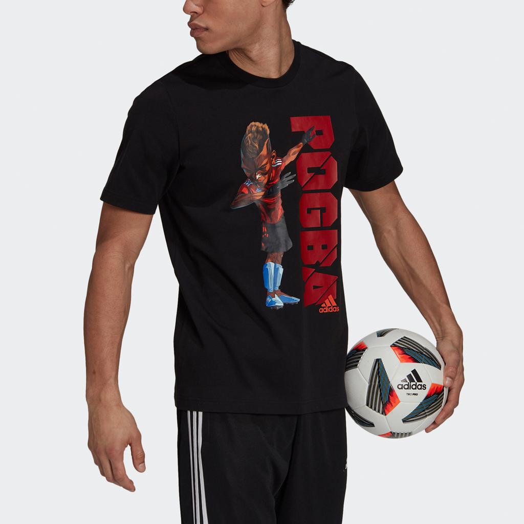 Adidas Pogba Icon T Short Sleeve Football T-Shirt Men Tops Black HA5458