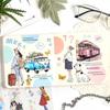 M-Modern-Women Journal Sticker Book PET People Stickers For Journaling Scrapbooking Junk Journal Supplies Romantic Travel