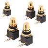 2/4Pcs Gold Plated RCA Socket Female Jack RCA Connector PCB Panel Mount Adapter