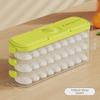 Refrigerator Dumpling Storage Box with Side Door for Fresh-Keeping Wontons - Food Grade, Frozen Packaging.