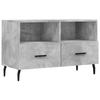VidaXL Meuble TV Gris béton 80x36x50 cm Bois d'ingénierie 828992