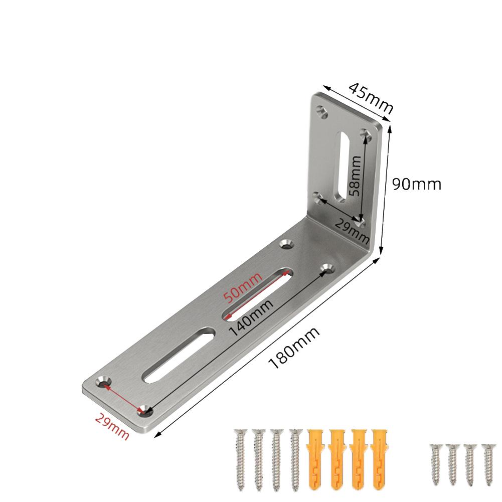 L Shaped Corner Brackets 90 Degree Right Angle Bracket Joint Fastener For Wood Furniture Bedframe Cabinet Connection Fixing