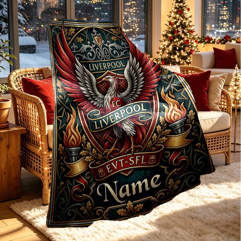 Custom Name Personalized LFC Print Blanket, Home Decor, Bedroom, Sofa, Camping, Couch, Gifts for Birthday Christmas