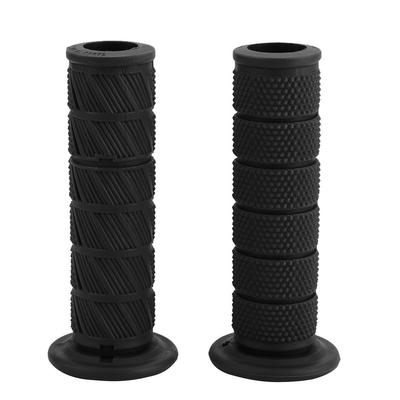 2 pezzi 22 mm universale vintage moto manubrio manopole estremità manubrio diagonale (Nero)
