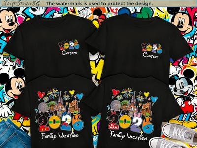 Camiseta de Verano Disney Holiday 2026 para Hombre Nueva Moda Y2K para Hombre y Mujer 100% Algodón Puro Transpirable Estampada Camiseta Casual