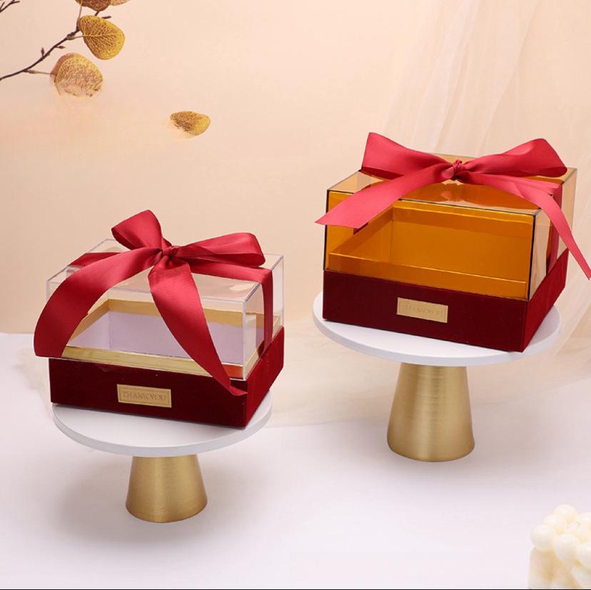 Прозора Прямокутна Подарункова Коробка для Весіль, Днів Народження, Помади, Парфумерії, Цукерок та Сувенірів