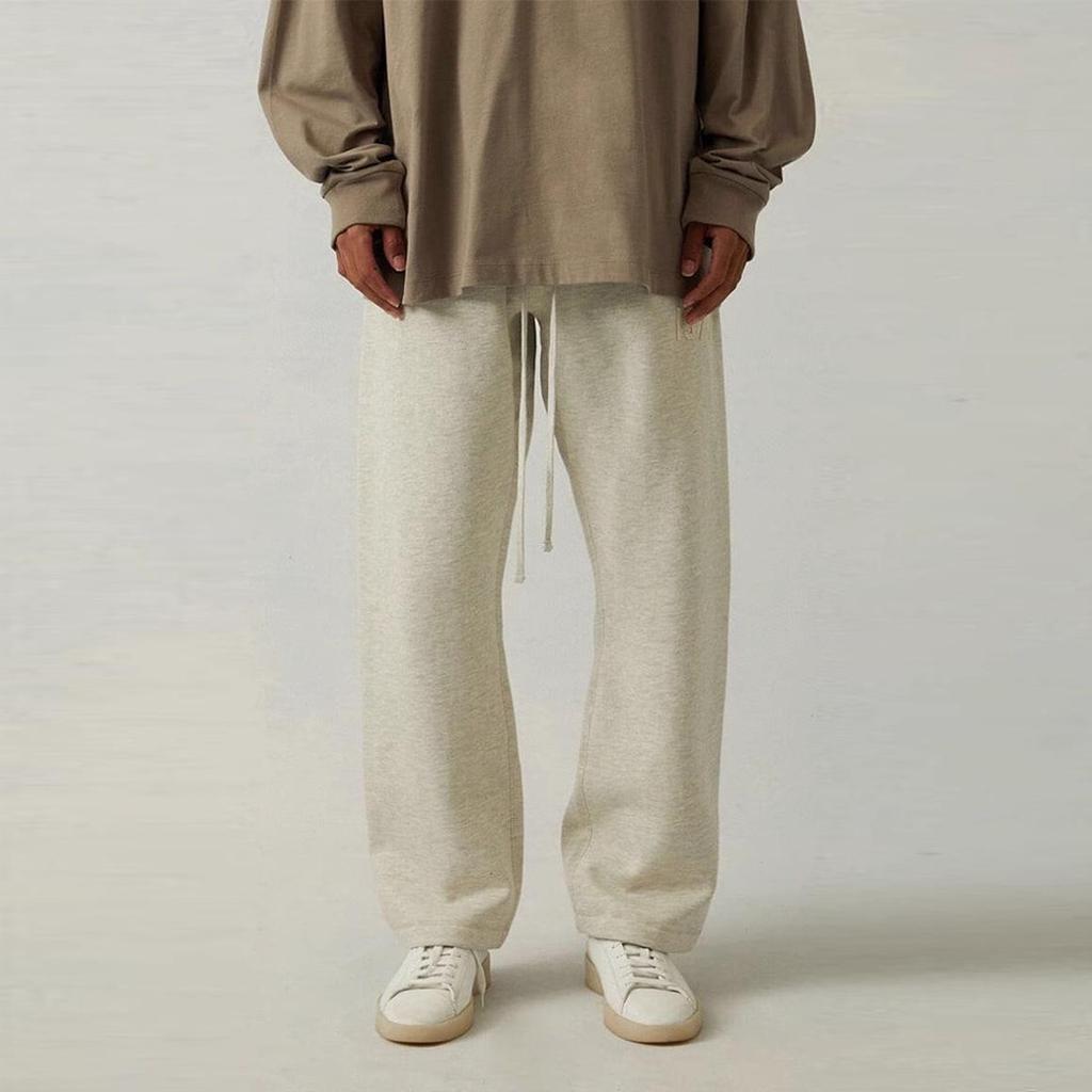 ESSENTIALS 1977 FOG Pantaloni Sportivi Casual Larghi alla Moda High Street con Velluto