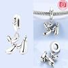 Animal Charms 925 Silver Antelope Tiger Lion Beads Fishbone Dinosaur Pendant Fit Bracelet Woman Fashion Jewelry Exquisite Gifts