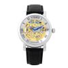 Tisento Ts50061 Men'S Automatic Skeleton Leather Watch
