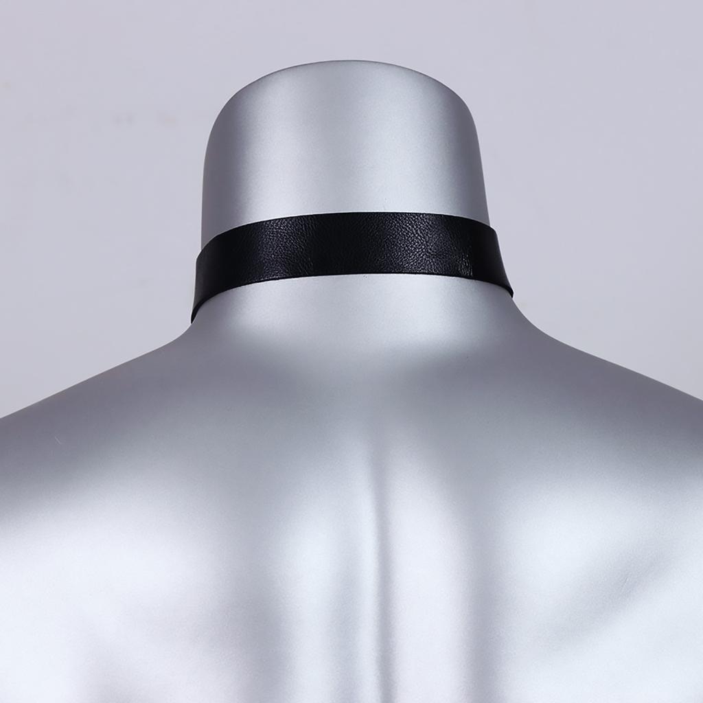 Japanese Harajuku Gothic Punk Bdsm Collar Choker Neck Arm Bondage Leather Belts For Men Gay Erotic Sexual Fetish Leather Harness