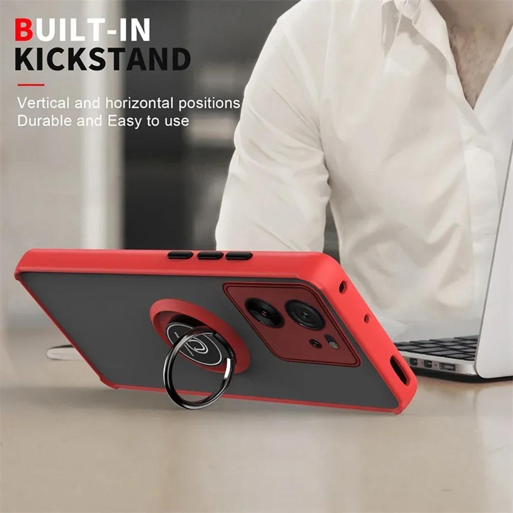 Husă Mată cu Inel Magnetic Pentru Xiaomi Mi 13T 12T 11T 13 12 12X 12S 9T 10T 10 Pro 14 11 Ultra Lite 5G Ne Husă Funda Rezistentă la Șocuri