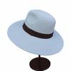 French Summer Women'S Black White Panama Vacation Big Straw Hat Shading Sun Protection Tourism Beach Sun Jazz Hat