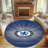 football club.C Print Round Rug, Washable Floor Carpet, For Entryway Dorm Laundry Room Office Study, Home Decor Birthday Christmas Gift