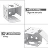 Pack of 4 Low Profile 1Inch White Blind Brackets Metal Construction for Home Use