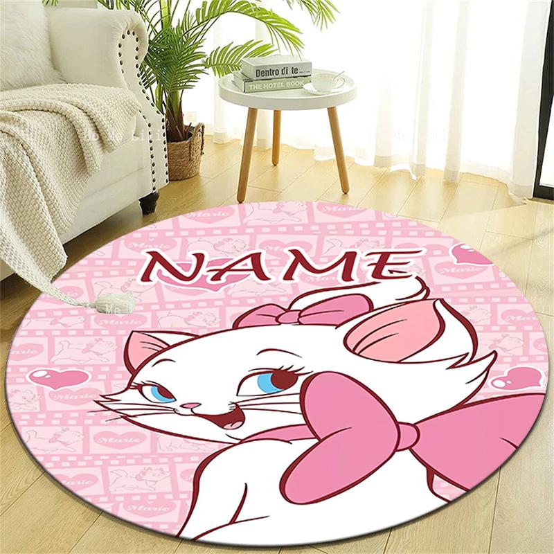 Personalized M-Marie Round Chair Office Rug - Perfect for Mat, Office Chair & More - Ideal Gift for Birthdays and Holidays