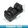Power Window Switch 20945129 Power Master Window Control Switch for Chevy Silverado for GMC Sierra 1500 2500HD 3500HD 2007-2013 (Set of 1)