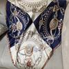 Silk-Feel 90x90 Women's Korean Style Spring/Summer Versatile Printed Square Scarf