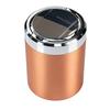 LED Auto Ashtray with Covered Press Lid and Metal Cup, Detachable Design for Car Use in Dim Indoor Rooms