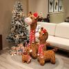 Cartoon Cute Christmas Deer Giraffe Doll Plush Toy Elk Sika Deer Doll Children Soothing Doll