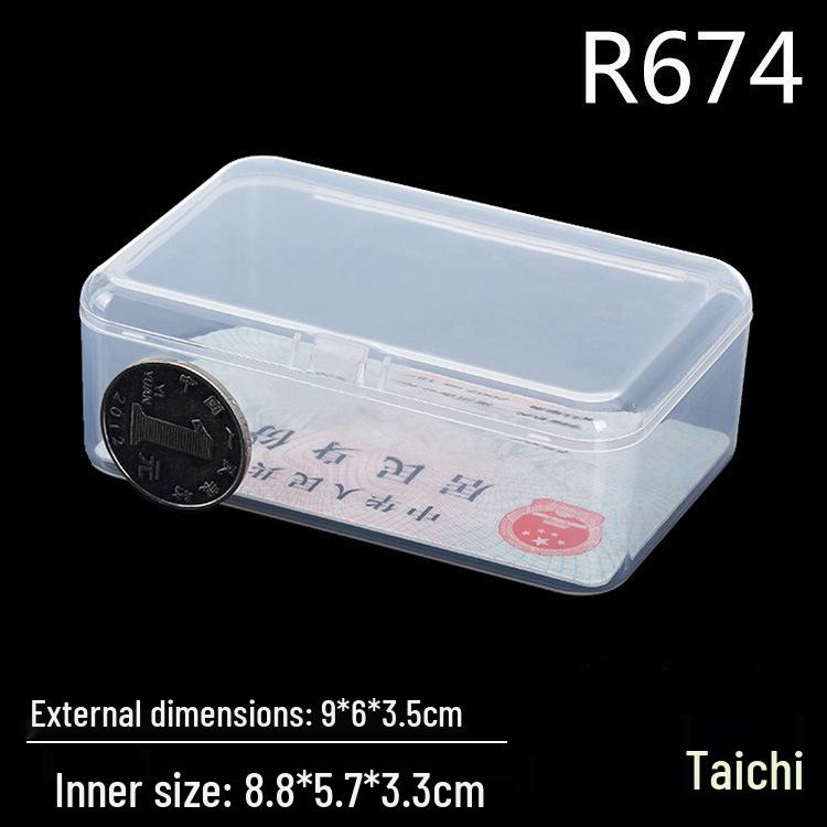 Şeffaf Dikdörtgen PP Plastik Saklama Kutusu, Parça Paketleme İçin Küçük Kare Kap