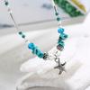 Vintage Starfish Pendant Anklets Stone Beads Ankle Women Summer Beach Handmade Bohemian Foot Chain travelling Souvenir Gifts