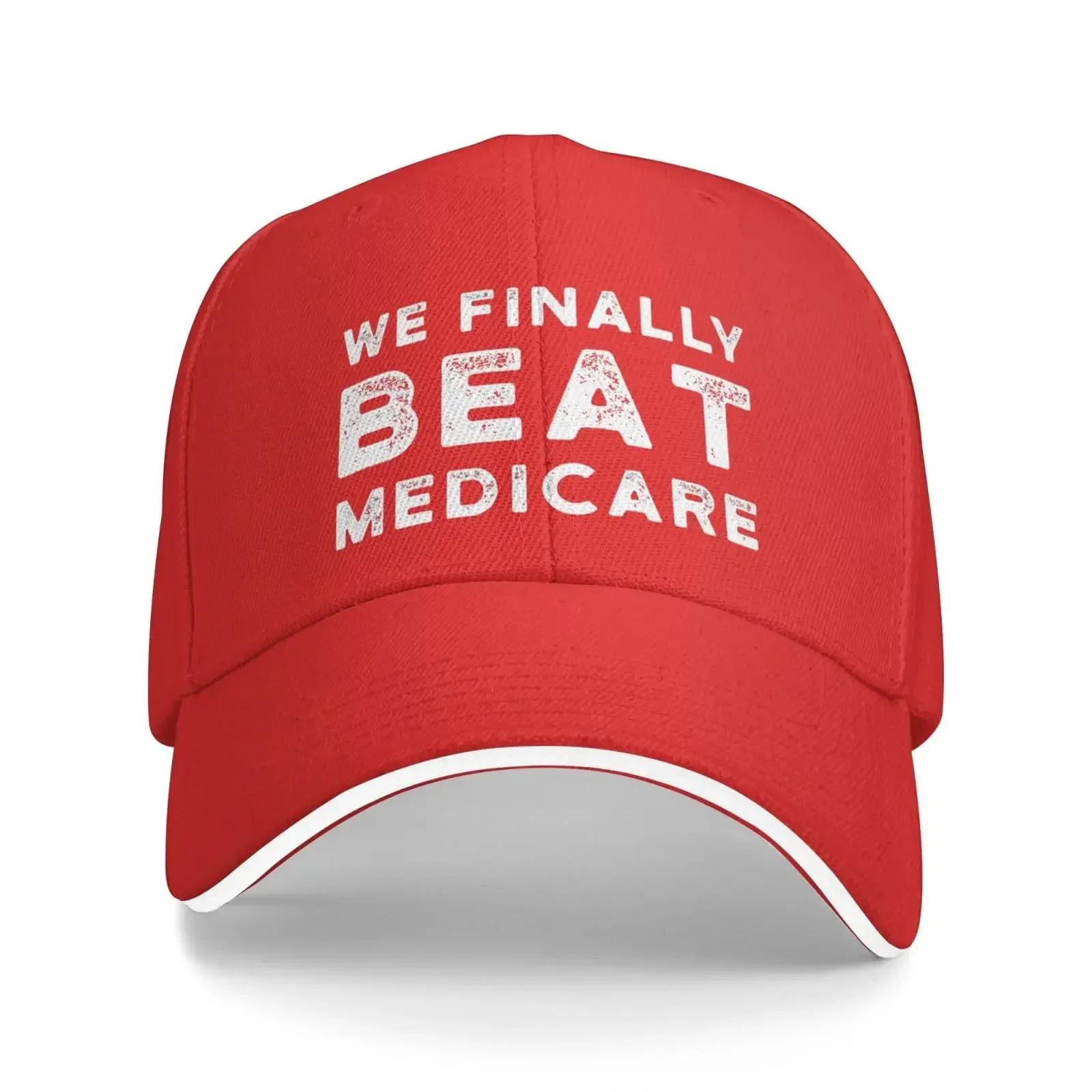 We Finally Beat Baseball Cap Fashionable Hat Hat for Unisex Women Outdoor Adjustable Casual Hats Sunscreen Hat Adjustable
