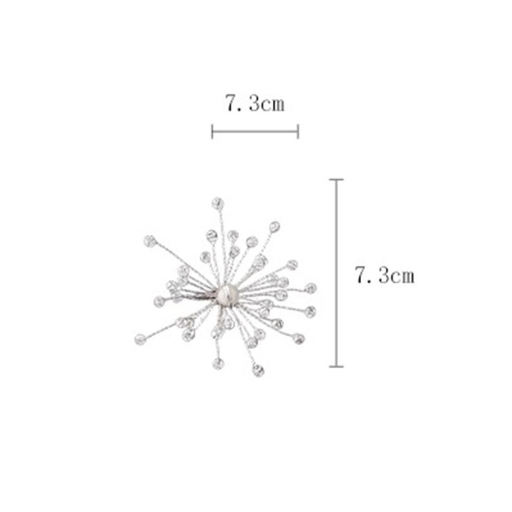 French Style Snowflake Earrings Personality Exaggerated Ear Studs Special Occasions