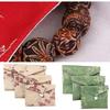Antique Styles Brocade Jewelry Storage Pouch Portable with Closure for Earring and Rings Organization Secure Keeping