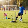 Eco-friendly Plastic Football Trainer Degree Rotational Soccer Kick Tool for