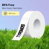 P21 Label Maker Tape Black On White 14x40mm (0.55"x1.57"), Adapted NELKO P21 Label Printer Paper Standard Laminated 180 Labels/Roll, White Tape Use