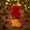 Festive Pastry Molds Christmas Hand Press Pie Mold, Plastic Dough Baking Gifts for Enthusiasts Neatly Cut Cookie Cutters DIY Holiday Treats