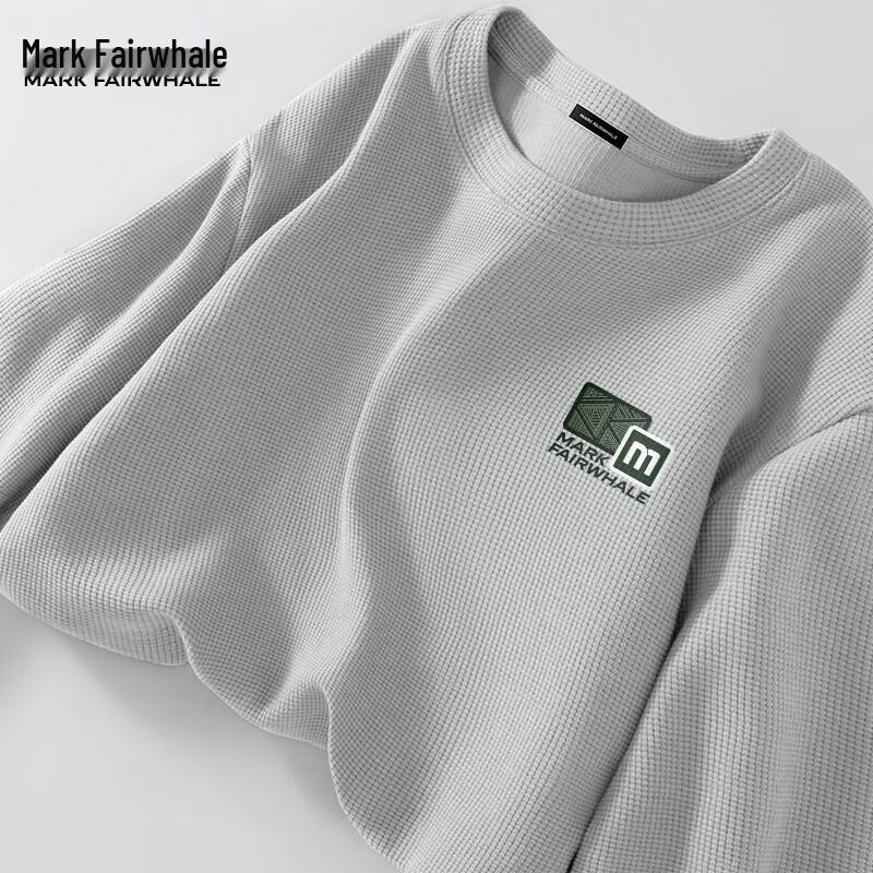 Mark Fairwhale Men's Heavyweight Waffle Knit Long Sleeve T-Shirt