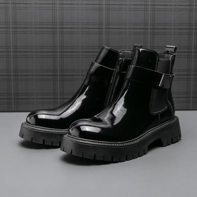 Neue Herren Motorradstiefel Mode Herren Bequemer Freizeitschuh Allround Low Top Herren Laufschuhe Herren Slipper Stiefeletten