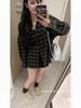 Women's Retro Hong Kong Plaid Shirt Jacket – Autumn Lightweight, Loose-Fit Outerwear