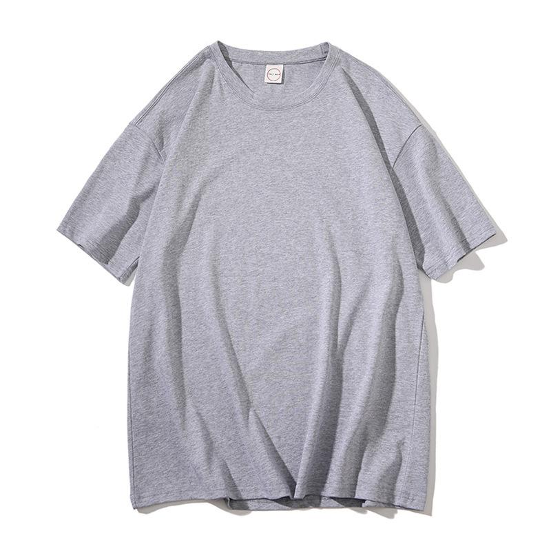 T-shirt estive a tinta unita in puro cotone da donna Harajuku oversize a maniche corte Y2k top unisex streetwear coreano casual basic t-shirt femminile buona qualità