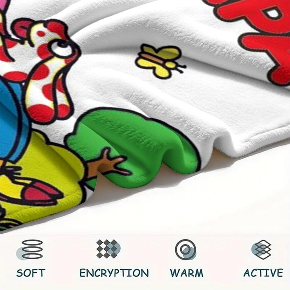 1 Stück Pimpa-Print Flanelldecke, Hohe Qualität, Bequem für alle Jahreszeiten, Heimdekoration, Wärme und Komfort, Perfekt für Weihnachtsgeschenke109