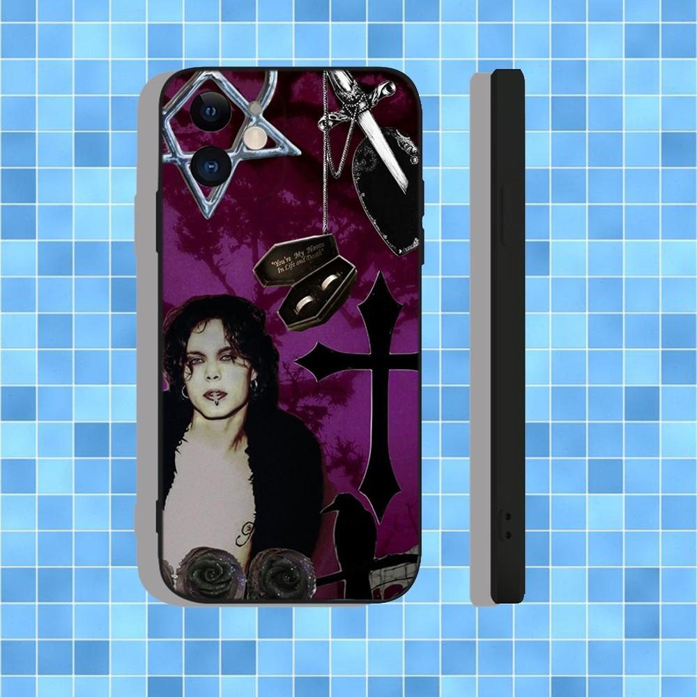 HIM Razorblade Romance Phone Case For iPhone 16,15,14,13,12,11,Pro,Max,Plus,X,XS,XR,SE,8,7,Mini,Soft Silicone Black Case iPhone15pro