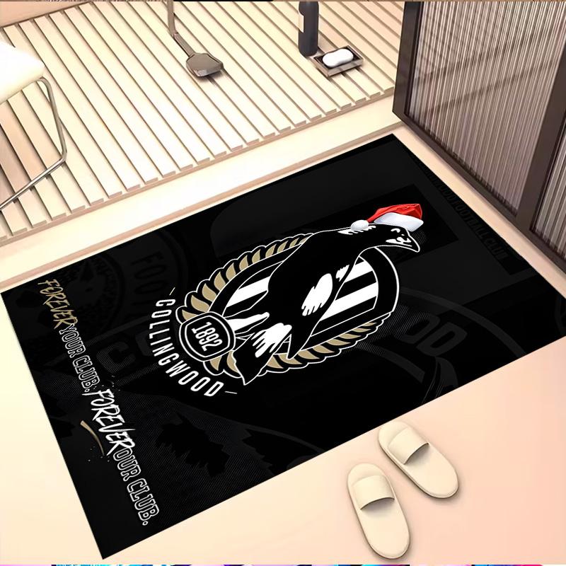 Football Club Print Rug, Washable Floor Carpet, For Entryway Dorm Laundry Room Office Study, Home Decor Birthday Christmas Gift