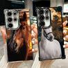 Ferghana Horse Animal Plating Phone Case For Samsung Galaxy S24 S25 FE S26 Edge S23 Ultra S22 S21 Plus S20 Anti-Fall Airabag Cov