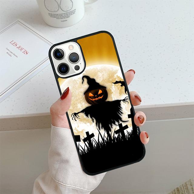 Halloween Night Phone Case For iPhone 17 Air 14 15 16 13 12 Cover For Apple 14 15 16 Pro Max 6S Plus Coque
