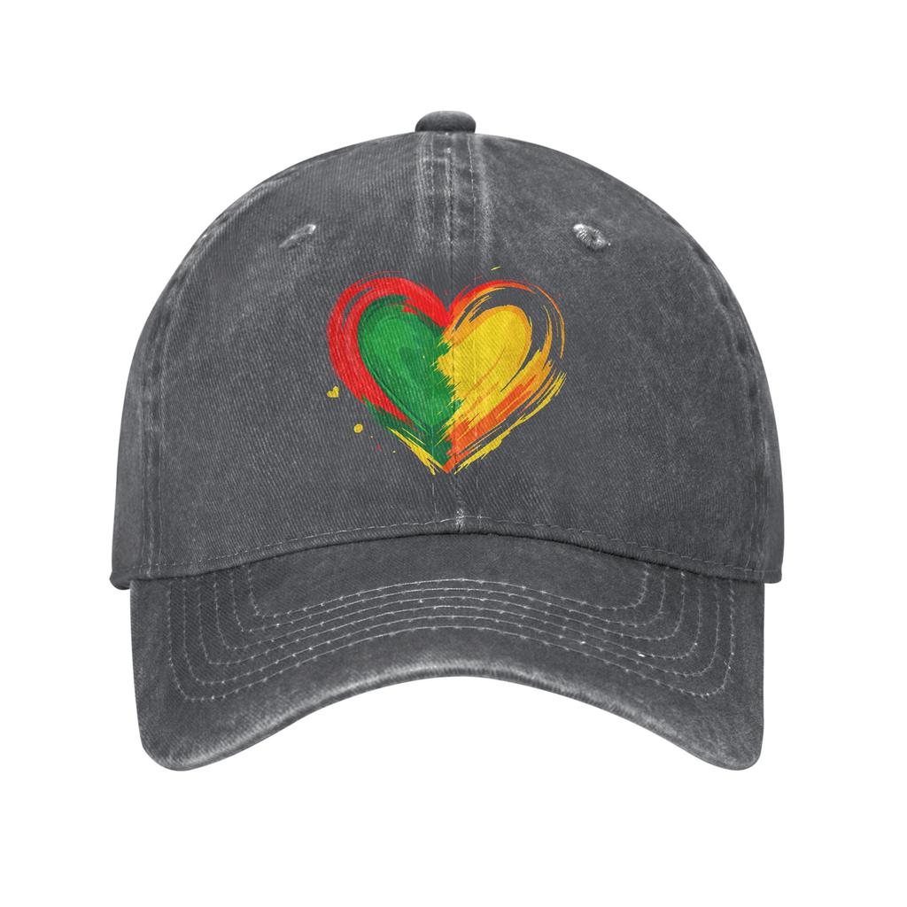 African Heart Black History Month American Casual Baseball Cap Summer  Trucker Hat Running Hippie Snapback Cap Men Baseball Caps