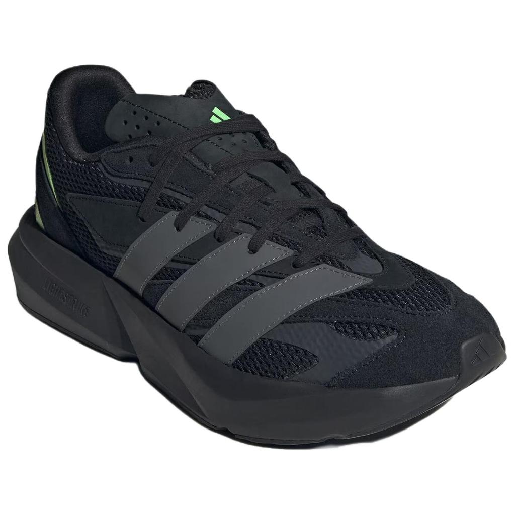 Adidas Lightblaze Versatile Comfortable Mesh Durable Low-Top Running Shoes Men Sneakers Black JR3465