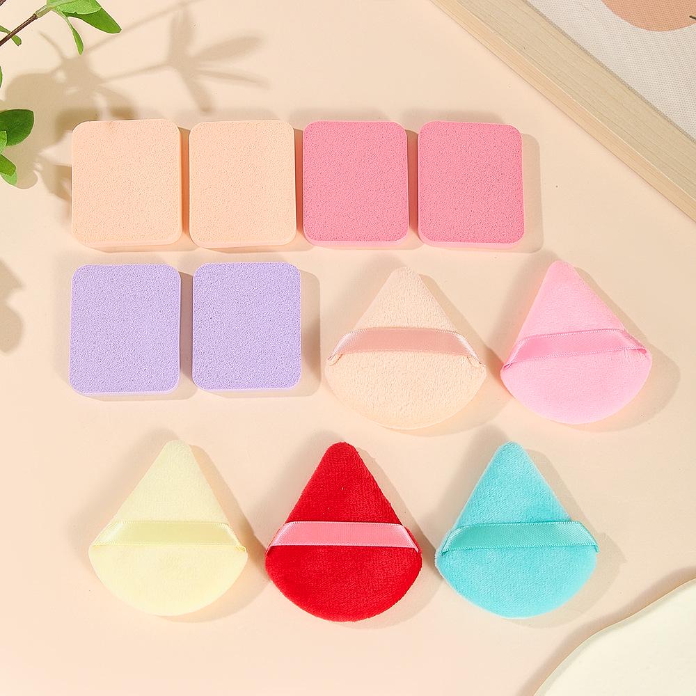 Soft, Non-Absorbing Makeup Puff Sets for Liquid & Powder, Wet/Dry Use, Ideal for Photo Studio & Beauty Tools
