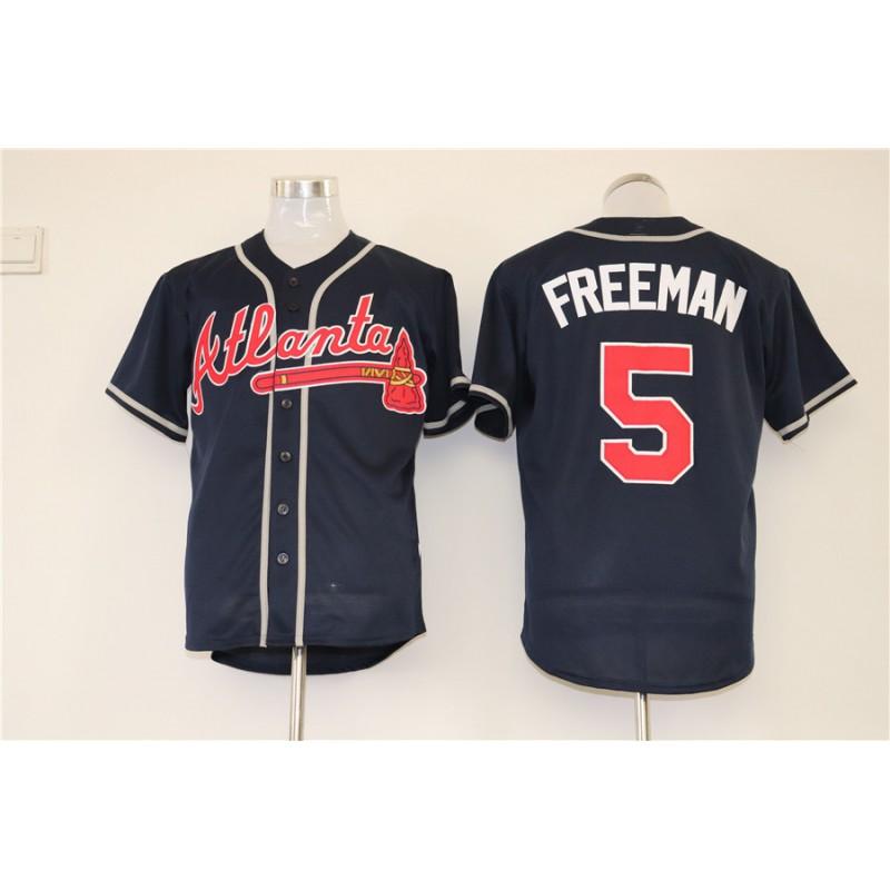Atlanta Braves Retro Fan Baseball Jersey 5 13 44MN Embroidered Stitched Sport Shirt Unisex Athletic Wear